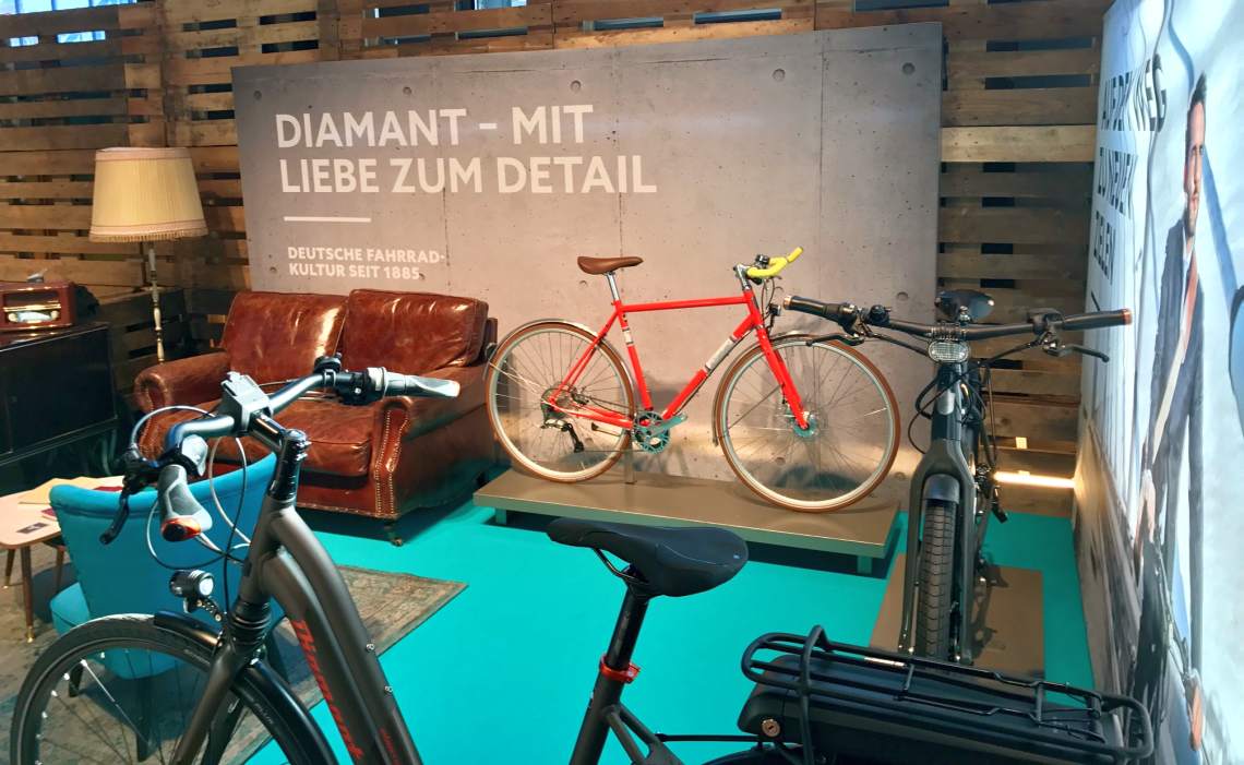 Diamant-Stand auf dem Urban Bike Festival 2017 - Diamantrad-Blog