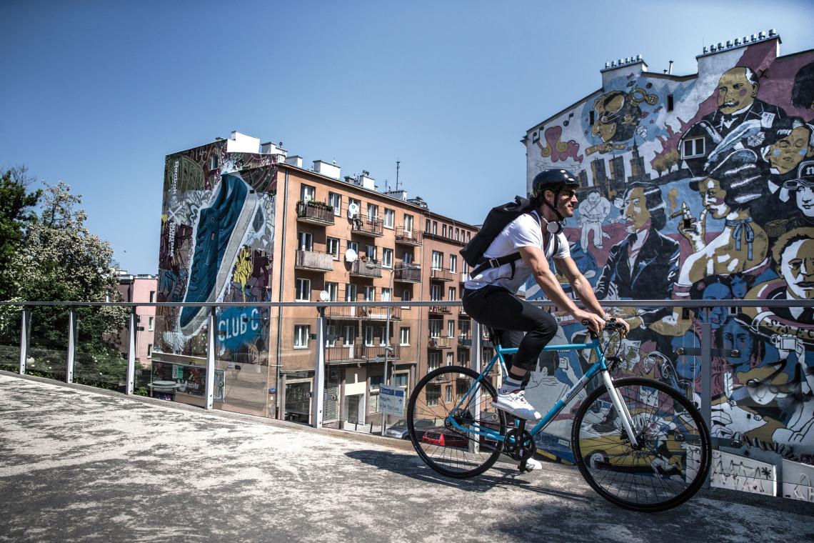 Fahrradfahrer in der Stadt - Diamant-Blog
