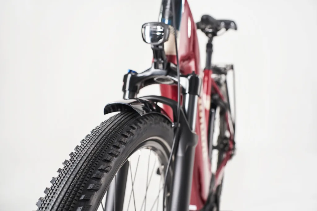 Detailansicht eines Fahrradreifens bei einem E-Bike von Diamant