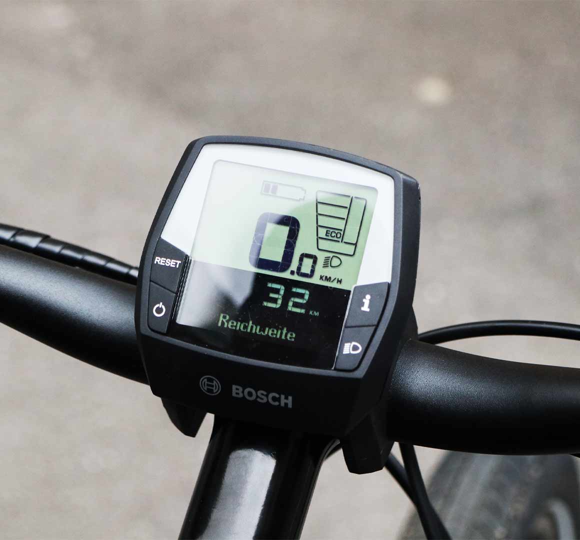E-Bike Display mit Reichweitenangabe - Diamantrad-Blog