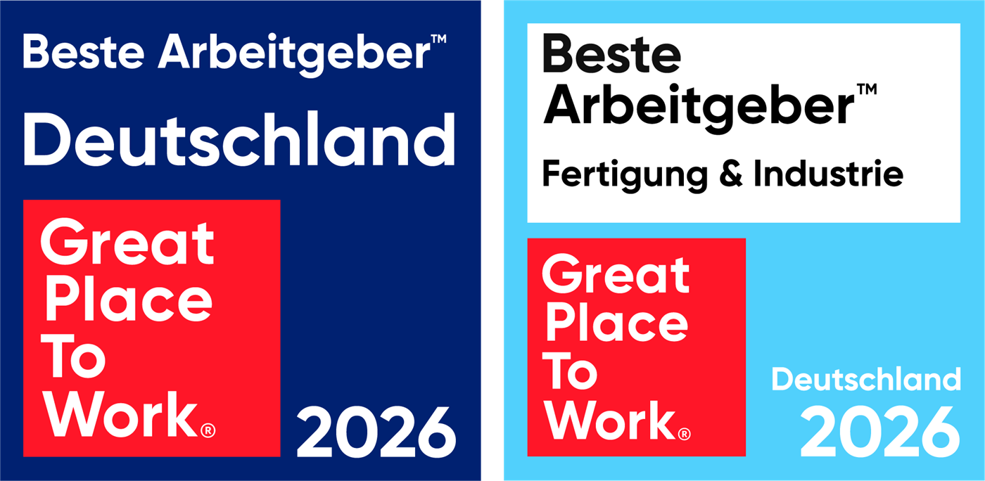 Great Place to Work – Beste Arbeitgeber Deutschland 2026 und Beste Arbeitgeber Fertigung & Industrie 2026